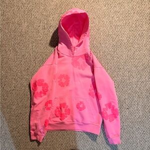 PINK DENIM TEARS MONO WREATH HOODIE